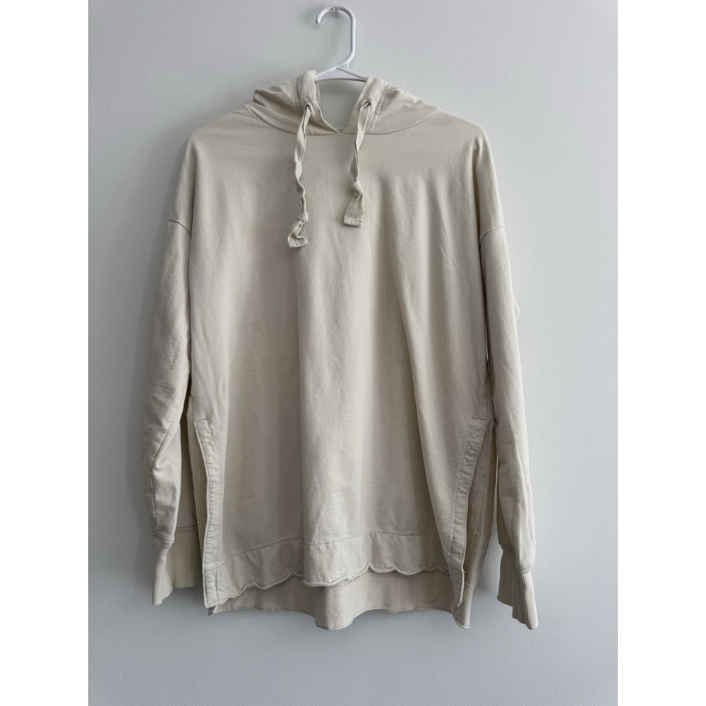 Layering Aerie Oversized Side-Slit Hoodie Women XS Cream Loungwear Minimalist